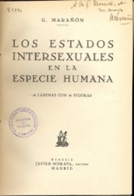 Los estados intersexuales en la especie humana