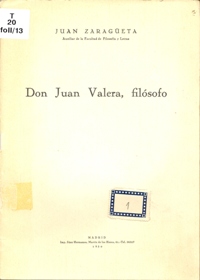 Don Juan Valera, filsofo